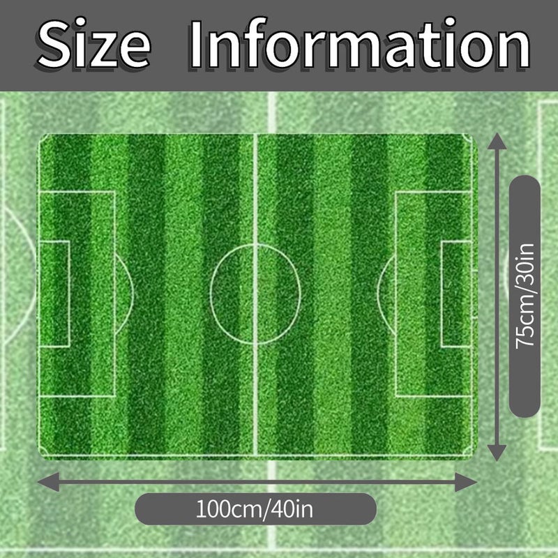 Football Pattern Trunk Mat 30x40 Inch Durable Car Liner Protects Cargo Area Reduces Wear Stylish Vehicle Interior Upgrade - Image 3