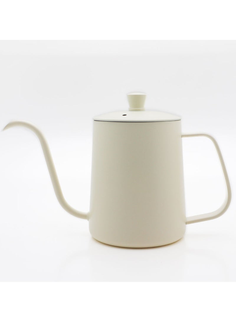 ميبرو إبريق شاي بتصميم معقوف مناسب للتقطير اليدوي أبيض 600ملليلتر - Image 3