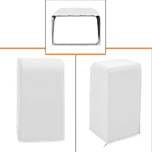 Luxiv Portable Air Conditioner Cover, Gray Portable AC Unit Cover 15 x 18 x 30" Anti-Dust Compact Air Conditioner Storage Bags Protection for Mobile AC (White) - Image 5