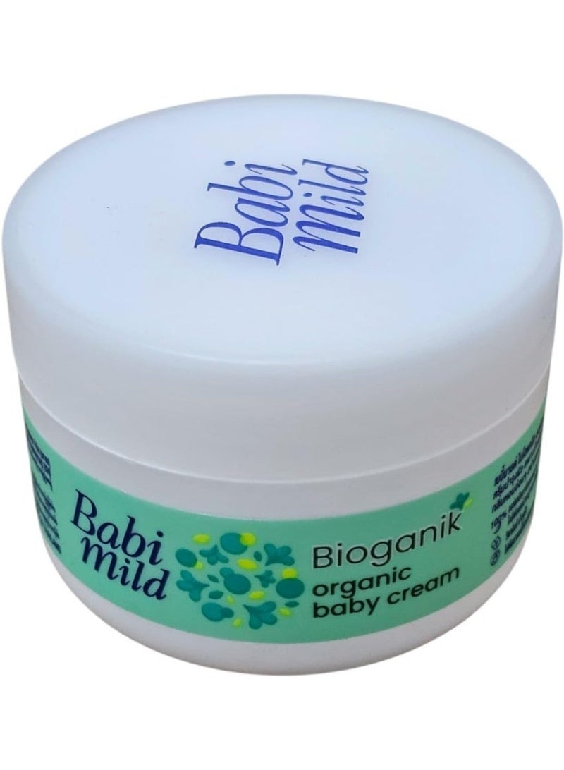 BABIMILD Bioganik Organic Baby Cream, 50ml, Nourishing Moisturiser for Sensitive Skin - Image 4