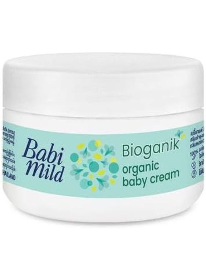 BABIMILD Bioganik Organic Baby Cream, 50ml, Nourishing Moisturiser for Sensitive Skin - Image 1