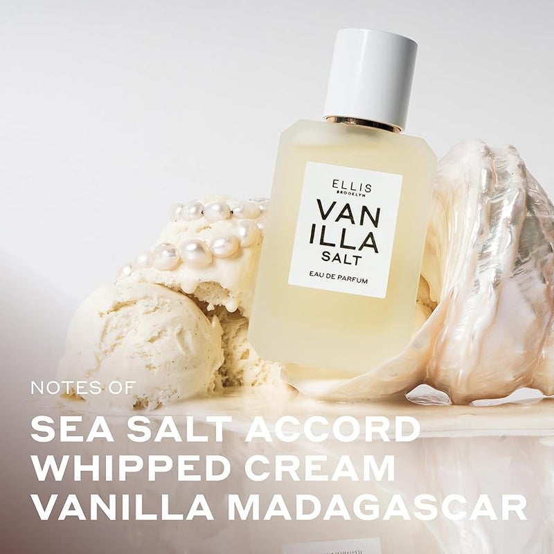 إليس بروكلين اليس بروكلين عطر فانيلا سولت او دي بارفان 1.7 اونصة/50 مل - عطر جورماند فانيليا مع ملح البحر والمسك اللامع والياسمين - عطر نظيف ونباتي ولم يختبر على الحيوانات للنساء - Image 3