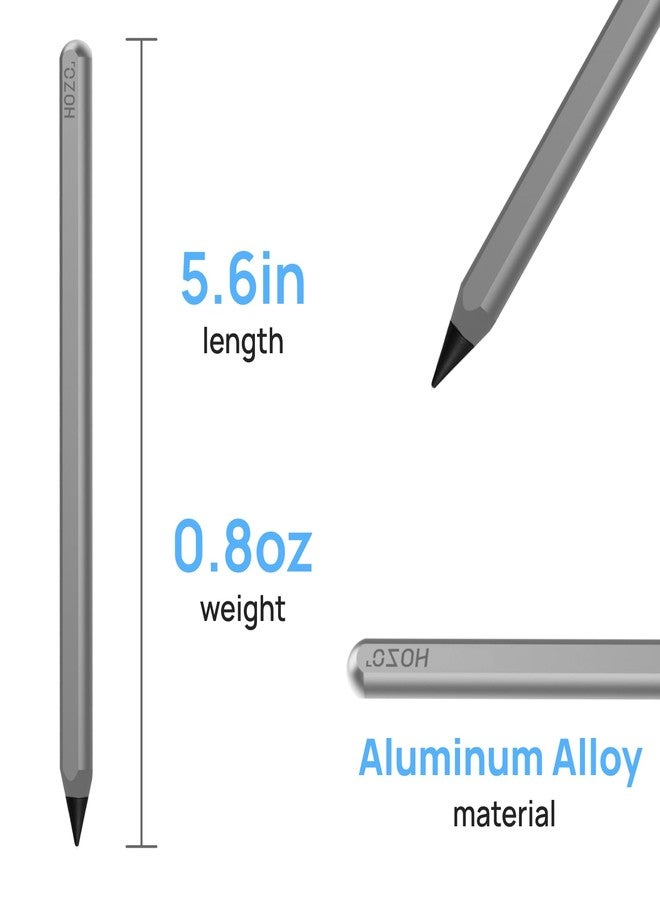 HOZO NeoRulerGO Classic Elegant Design Metal Inkless Pencil with 2 Replaceable Nibs, Reusable Everlasting Pencil for Architecture Sketching,Drafting, Art, Drawing Supplies -Aluminum Alloy Material - Image 2