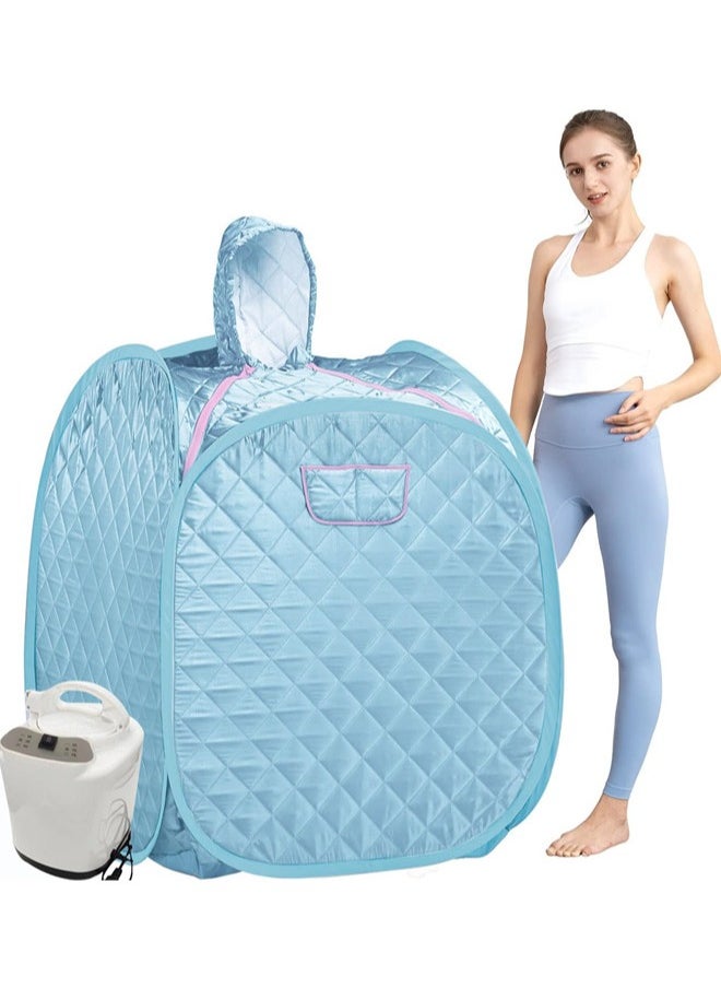 Denzoz Portable Steam Sauna, Lightweight Steam Sauna for Home Spa 2L & 1000W Steam Generator with 3 Gear Adjustment Foldable Personal Sauna Tent for Relaxation  - Image 1