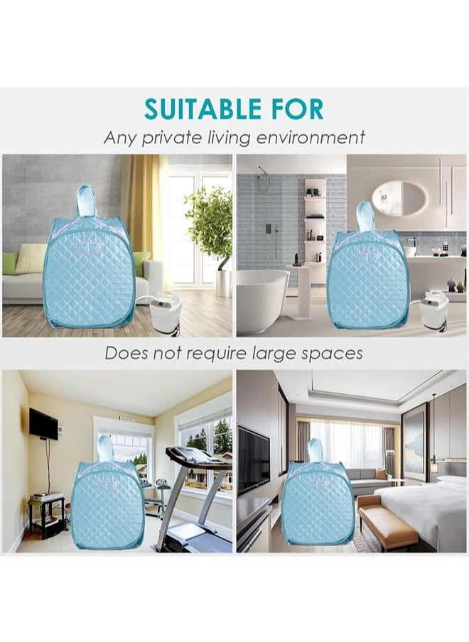 Denzoz Portable Steam Sauna, Lightweight Steam Sauna for Home Spa 2L & 1000W Steam Generator with 3 Gear Adjustment Foldable Personal Sauna Tent for Relaxation  - Image 4