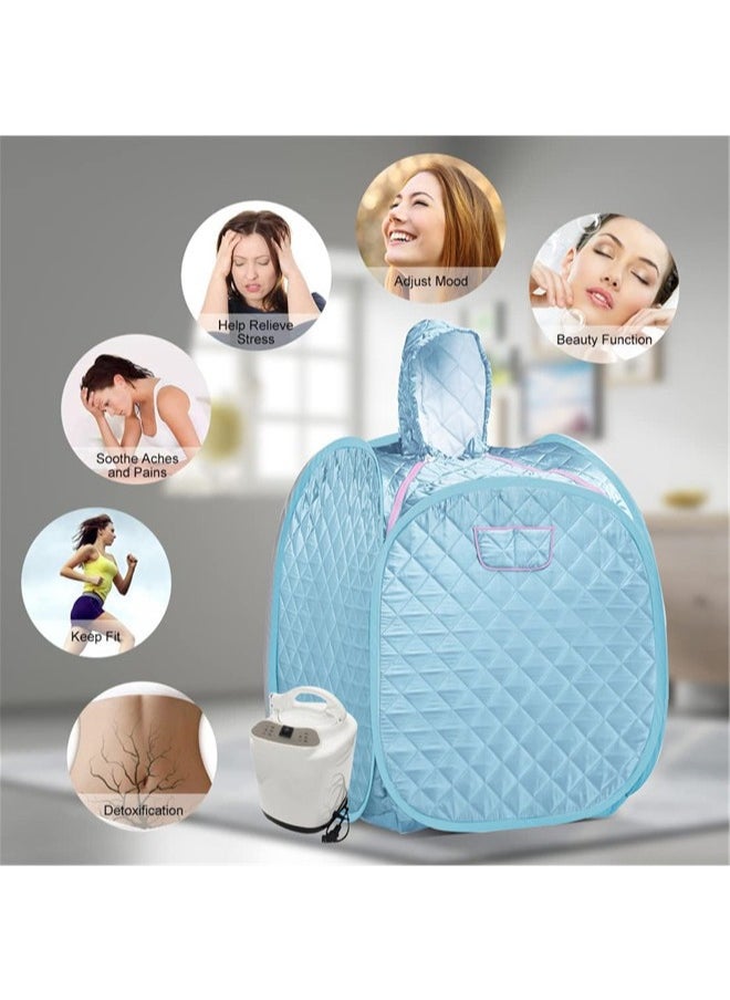 Denzoz Portable Steam Sauna, Lightweight Steam Sauna for Home Spa 2L & 1000W Steam Generator with 3 Gear Adjustment Foldable Personal Sauna Tent for Relaxation  - Image 5