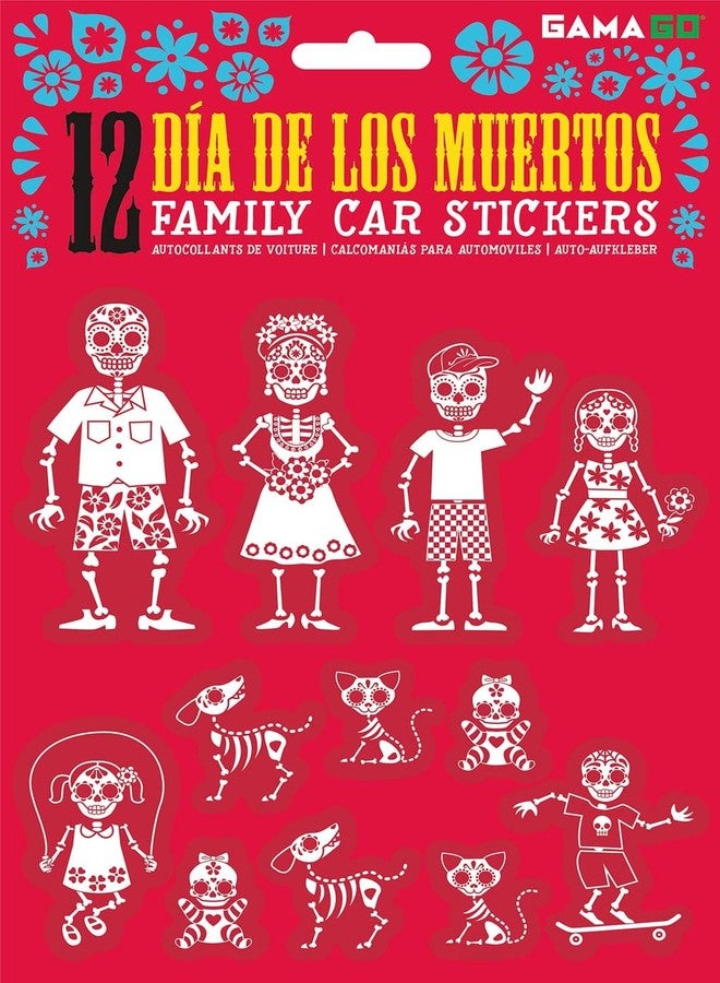 GAMAGO Dia De Los Muertos Car Stickers,One Size - Image 1