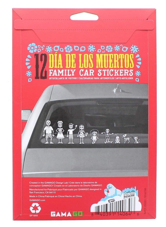 GAMAGO Dia De Los Muertos Car Stickers,One Size - Image 4