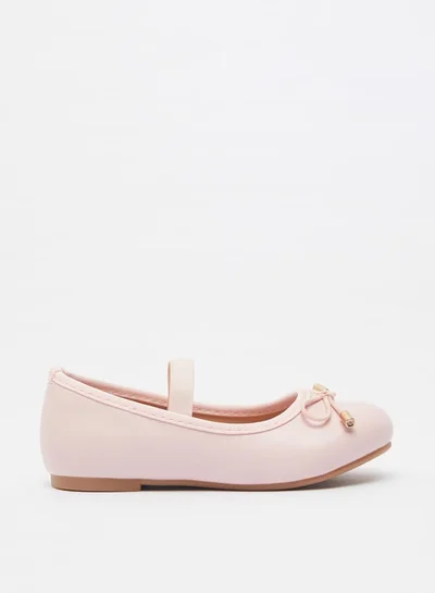 جونيورز Girls Round Toe Ballerina Shoes with Cushioning