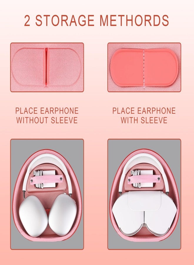 stukcaze Headphone Case for AirPods Max Hard Portable Over Ear Headphone Carrying Case, Wireless Headphone Storage Protective Case for Travel Home - Image 4