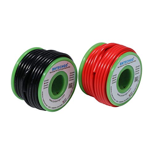 BNTECHGO 18 Gauge PVC 1007 Solid Electric Wire Red and Black Each 20 ft 18 AWG 1007 Hook Up Tinned Copper Wire - Image 2