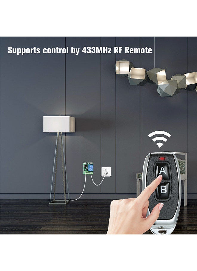 Generic - Universal Wireless Remote Control Switch DC 12V 1CH Relay Receiver Module and RF Transmitter Electronic Lock Control - Image 1