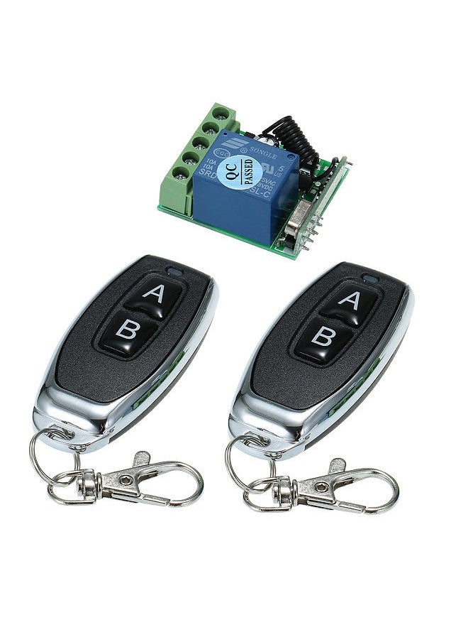 Generic - Universal Wireless Remote Control Switch DC 12V 1CH Relay Receiver Module and RF Transmitter Electronic Lock Control - Image 1