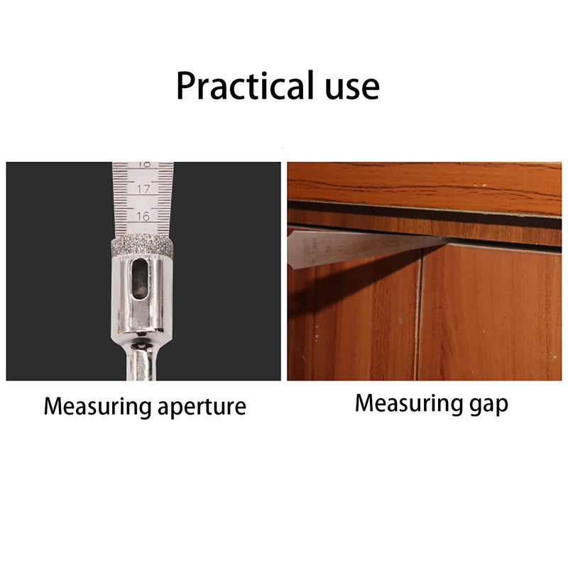 klarako 1-15mm Stainless Taper Welding Gauge Test Ulnar Welder Inspection Taper Gauge 1-15mm Feeler Gauge Metric and Imperial Welding Taper Gauge Stainless Steel - Image 5