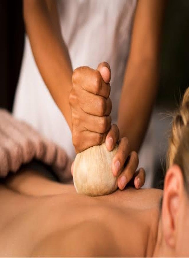 كمادات أوشادا أيورفيدية كيزي بوتلي من تصميم د. سواتي جي إس | عبوة من قطعتين | كمادات تدليك عشبية لتخفيف الألم | مصنوعة يدويًا | للاستخدام المنزلي والتدليك بالبخار - Image 3