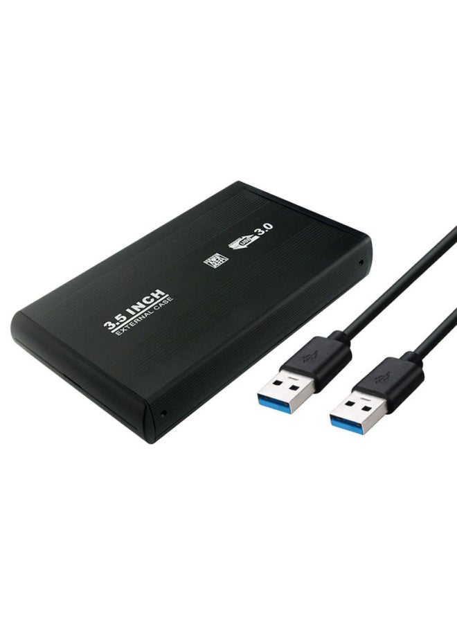 Generic 3.5 Inch SATA Serial Port To USB3.0 Desktop External Aluminum Alloy Mobile Hard Disk Box-Color:U35E3.0 Black European Gauge  - Image 3
