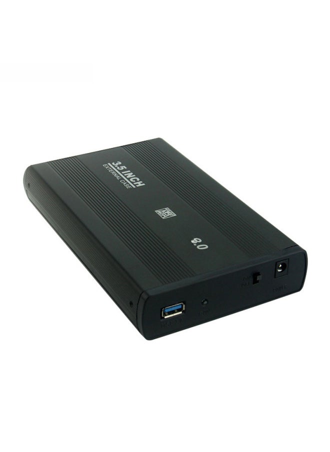 Generic 3.5 Inch SATA Serial Port To USB3.0 Desktop External Aluminum Alloy Mobile Hard Disk Box-Color:U35E3.0 Black European Gauge  - Image 2