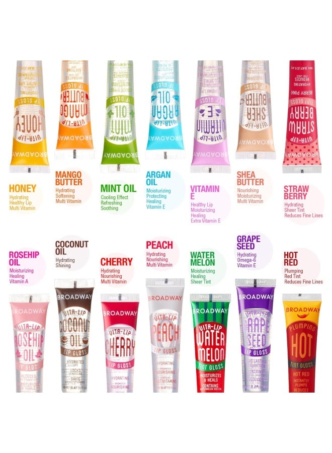 Ruby Kisses Broadway Vita-Lip Clear Lip Gloss (Coconut Oil 6 Pack), Ultra-Hydrating & Soothing Formula with Vitamin Oils, High-Shine Non-Sticky Finish, Healing Glossy Lip Balm Locks in Moisture - Image 5