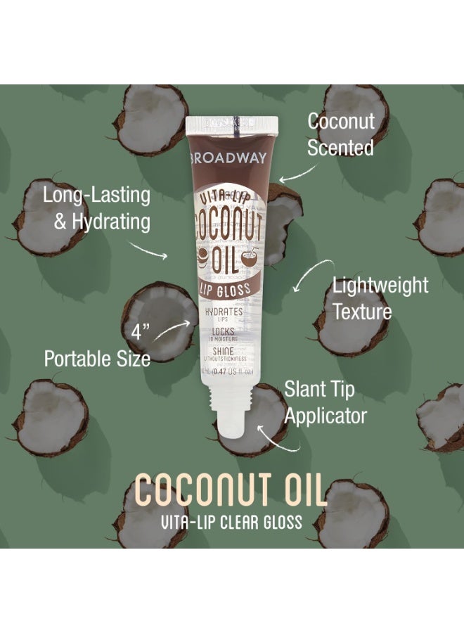 Ruby Kisses Broadway Vita-Lip Clear Lip Gloss (Coconut Oil 6 Pack), Ultra-Hydrating & Soothing Formula with Vitamin Oils, High-Shine Non-Sticky Finish, Healing Glossy Lip Balm Locks in Moisture - Image 3