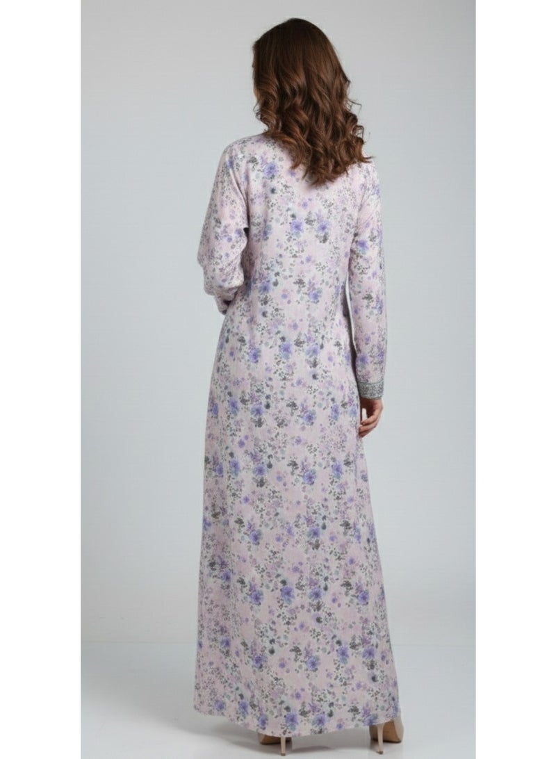 HANA & SARA Comfy & stylish long arabic kaftan jalabiya dress for women - Image 2