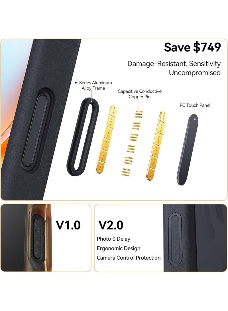 Case For iPhone 17 Pro Max MagSafe With Camera Control Button Protectio Magnetic Matte Translucent Military Grade Drop Protective Phone Case Shockproof Thin Rugged Durable Protection Bumper Cover Case for iPhone 17 Pro Max 6.9”, Black - Image 4