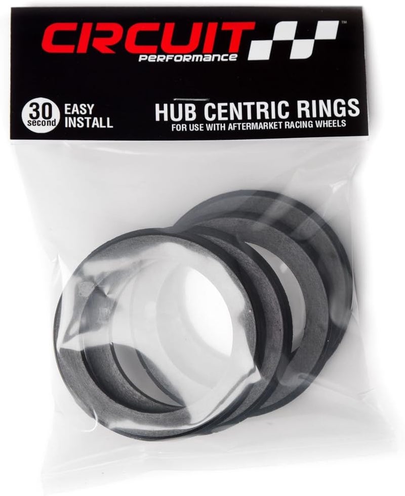 73.1mm OD to 67.1mm ID Black Plastic Polycarbonate Hub Centric Rings