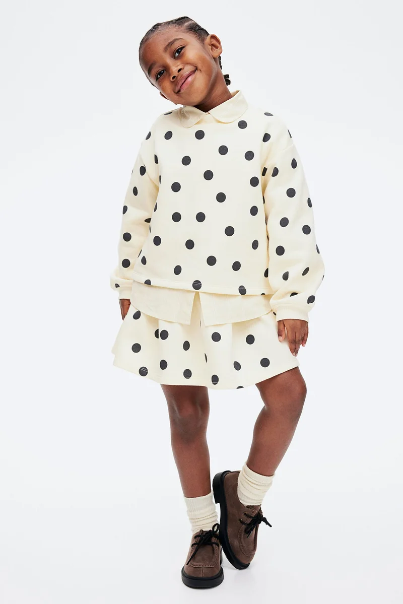 H&M 2-piece sweatshirt and skirt set