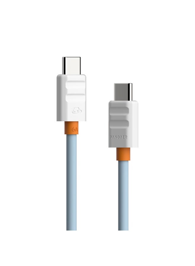 MEIZU Pandaer Line King 100w Usb-c Silicone Fast Charging Data Cable Platinum Unicorn Soft Cable Body Support Apple 16 Series/ 21 Series - Image 2
