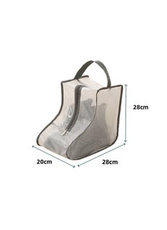 Generic Shoe Organizer,Travel Shoe Bags With Zipper Closure,Shoe Storage Organizer With Handle,Waterproof Dustproof Portable Travel Shoe Storage Bag,Shoe Dust Cover,PVC Fabric(Short)  - Image 2