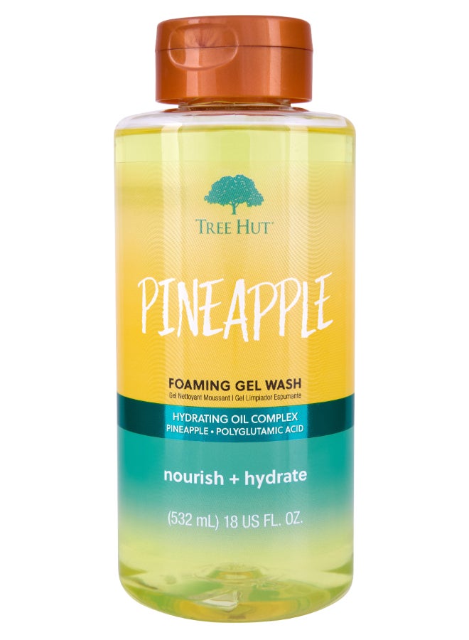 Tree Hut Pineapple Foaming Gel Wash - Image 1