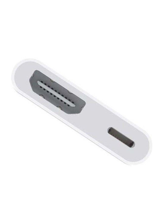 NIBEMINENT - Digital AV To Lightning Adapter White - Image 1