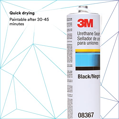 3M Urethane Seam Sealer, 08367, Black Color, High Solids, Permanently Flexible, 310 mL/10.5 fl oz Cartridge - Image 5