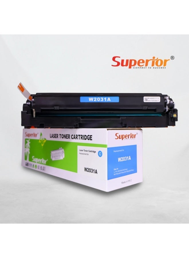 SOS Superior Superior CF415C / W2031A Cyan Compatible Toner Cartridge - Image 3