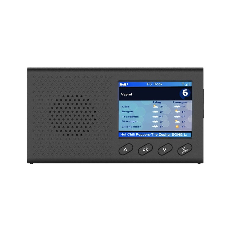 DAB Digital Radio Multi-functional Portable Radio 2.4’ Colour Screen Graphic Display DAB-PC1 BT Stereo Rechargeable Personal Radio Australia/Europe only - Image 3