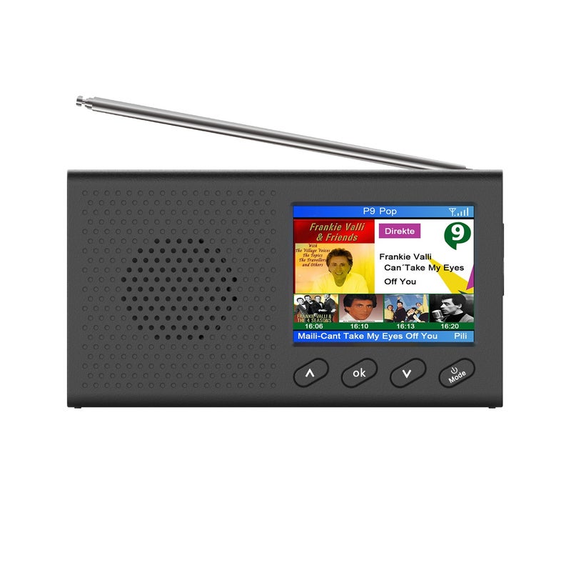DAB Digital Radio Multi-functional Portable Radio 2.4’ Colour Screen Graphic Display DAB-PC1 BT Stereo Rechargeable Personal Radio Australia/Europe only - Image 4