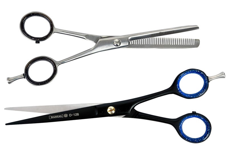 DANIAL Professional Salon Barber Hair Cutting Scissor Stainless Steel Used for Home Hair Cutting & Styling Scissor (combo3)