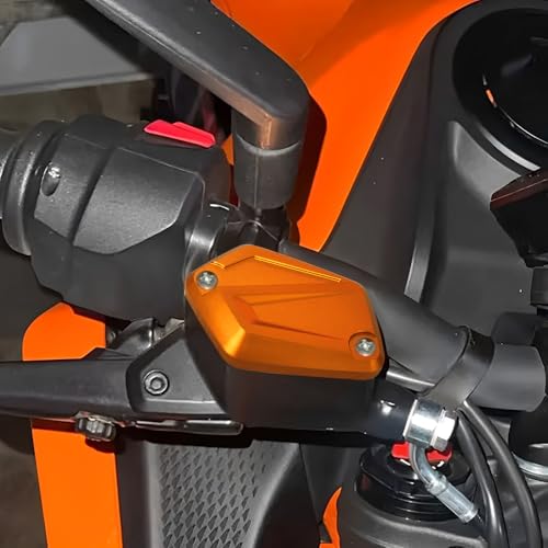 Modeer غطاء خزان سائل الفرامل الأمامي للدراجة النارية مودير متوافق مع K&T&M DUKE 125 2024 | غطاء مضخة الفرامل الأمامية DUKE 390 2024 125 duke 390 ملحقات (duke390-orange) - Image 5