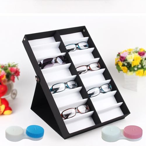 Erewa 12 Pack Contact lens case Contact Lens Holder Box Soak Storage Kit(Assorted Color) - Image 5