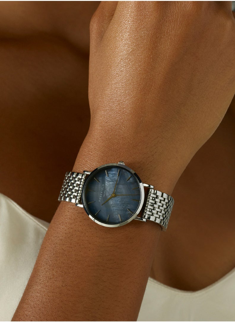 RoseField Rosefield Upper East Side Black MOP Steel Silver Women Watch - UBSSS-U36  - Image 3