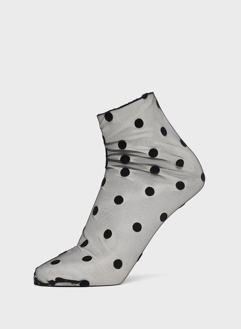 Styli Lace Detail Socks - Image 1