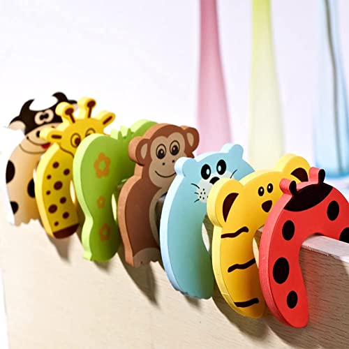 SIYANSHU Cartoon Animal Door Stopper Cushion Decorative Holder Lock Safety Cute Pattern Guard Finger Protection for Children Kids and Baby (Random, Pack of 7). - Image 5