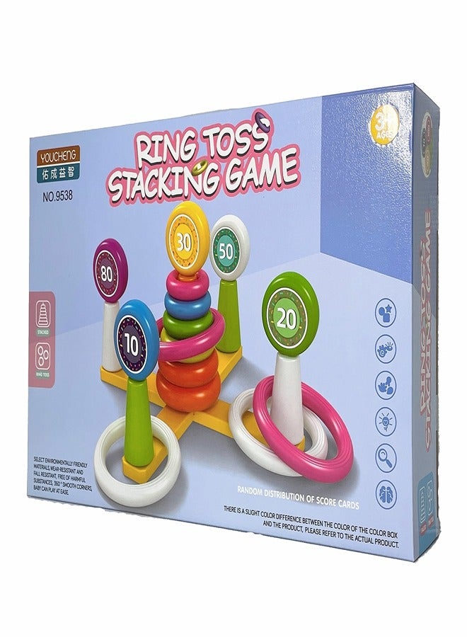 Numbers Ring Toss Stacking Game - 9538  - Image 1
