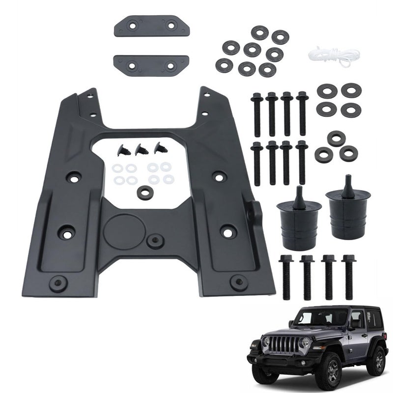ANTUKO Spare Tire Hinge Reinforcement Kit Aluminum Alloy Replacement for 2018 2019 Wrangler JL 82215356AB - Image 1