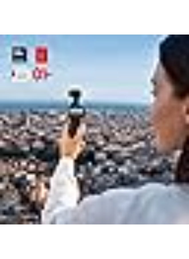 أوسمو Osmo Pocket 4 Essential Combo, Pocket Gimbal Vlog Camera, 1″ CMOS & 4K/240fps, 3‑Axis Stabilization, 2× Lossless Zoom, 14‑Stop Dynamic Range, 107GB Built‑In Storage, Handle With 1/4″ Thread - Image 2