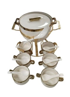 ALSAHAH 16-Piece Soup Tureen Serve 6 Personsmulti-Colors  - Image 2