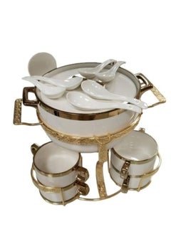 ALSAHAH 16-Piece Soup Tureen Serve 6 Personsmulti-Colors  - Image 4