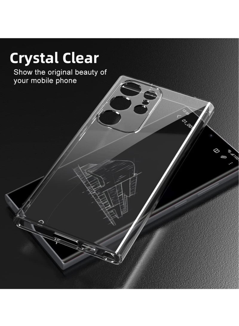 Techie Samsung Galaxy S23 Ultra TPU soft corner ultra slim clear case Shockproof anti fingerprint transparent protective back cover - Image 5