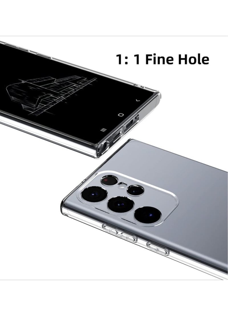 Techie Samsung Galaxy S23 Ultra TPU soft corner ultra slim clear case Shockproof anti fingerprint transparent protective back cover - Image 4