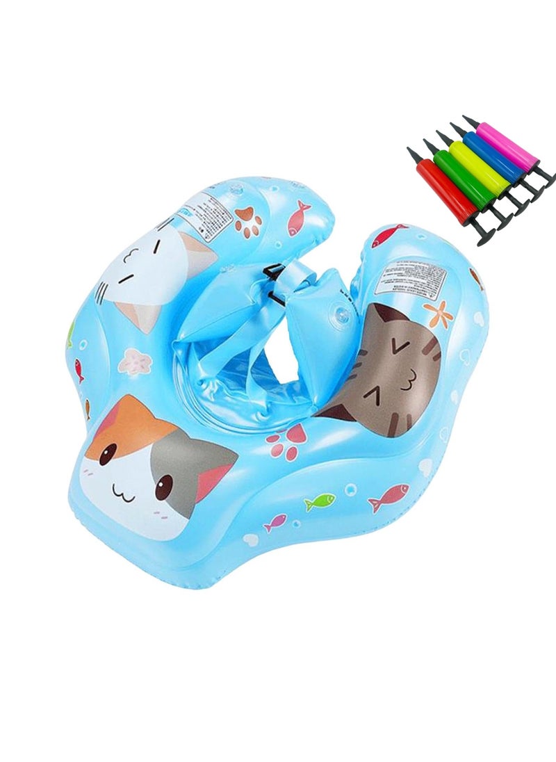 KYD - Baby Swimming Float Kids Inflatable Swim Ring with Safe Bottom Support Swimming Pool Accessories Swim Buoy Floats for Safer Swims - Image 1