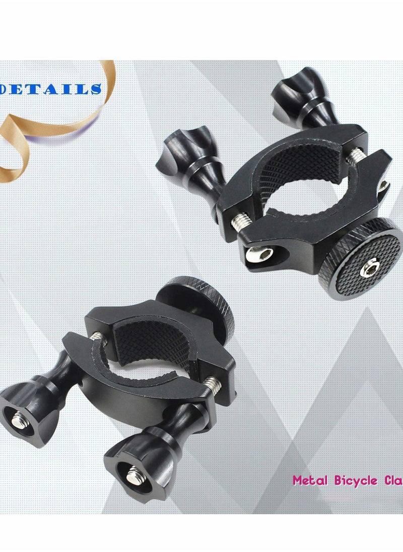 Y&D - Bike Camera Mount, Bicycle/Motorcycle Bracket with 1/4 Screw Adapter for OSMO Action, Gopro 7 6 5 4, SJCAM, XiaoYi Action Cameras, Handlebars Diameter of 1.3 3.2cm - Image 1
